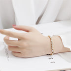 316L Stainless Steel 2025 New Fashion Waterproof Jewelry Minimalism Embed Zircon 3 Colors Charm Chain Tennis Bracelets