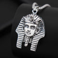 Egyptian Pharaoh Tutankhamun Sculpture Retro Men Alloy Pendant Necklace Hip Hop Rapper Pendants Personality Neck Chain Jewelry