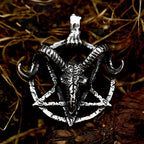 Skull Pentagram Pendant — Stainless Steel