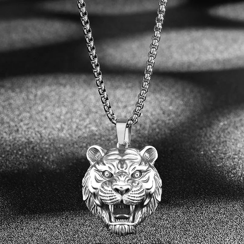 Tiger Steel Pendant European American Dominant