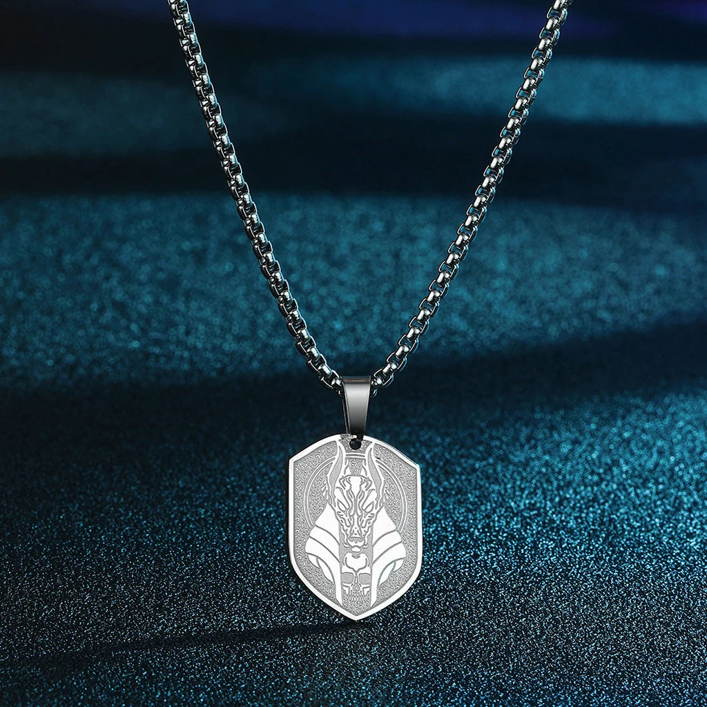 CHENGXUN Dainty Chef Knife Pendant Necklace for Women Men Steel Knife Charm Neck Chain Male Talisman Amulet Protection Jewelry