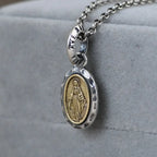 Stainless Steel Christian Virgin Mary Pendant Our Lady of Guadalupe Necklace Women's Religious Lucky Amulet Jewelry Gift
