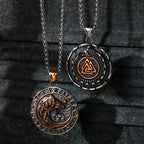 Viking Dragon Stainless Steel Pendant Necklace