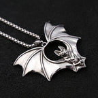 Bat Pendant Necklace — Stainless Steel