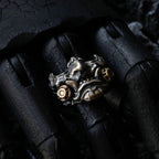 Cyberpunk Mask Statement Ring — Stainless Steel