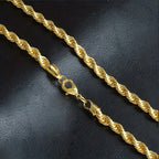 Twisted Rope Chain Necklace — Versatile Sizing