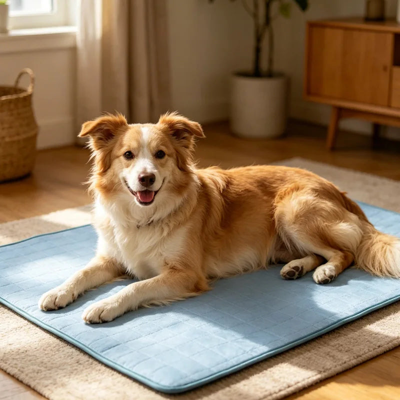 KEMORELA 2026 Ice Cool Upgrade Dog Cooling Mat Summer Pet Cold Bed Extra Large For Small Big Dogs Pad Breathable Pet