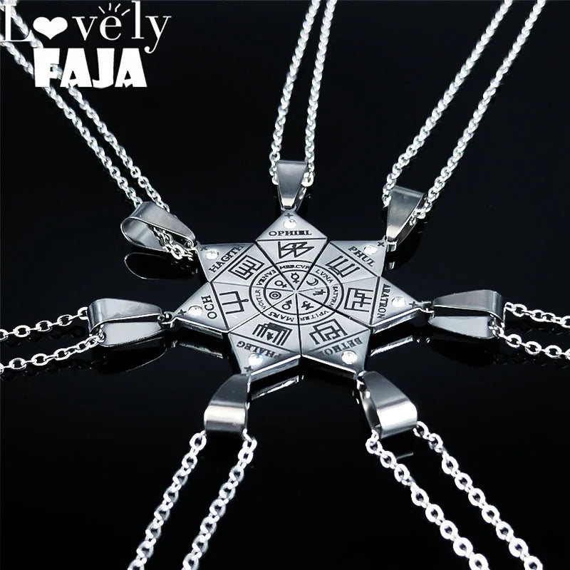 Goetia Pendant Necklace Set — Stainless Steel