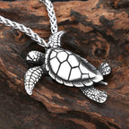 Turtle Pendant — Stainless Steel