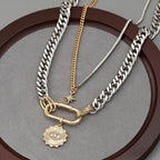 Devil's Eye Multi-Layer Chain Necklace