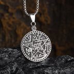 Hebrew Pentagram Star Pendant Necklace — Amulet