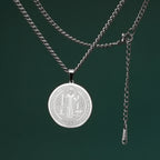 Saint Benedict Pendant Necklace — Stainless Steel