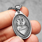 Jesus Cross Pendant Necklace — Stainless Steel