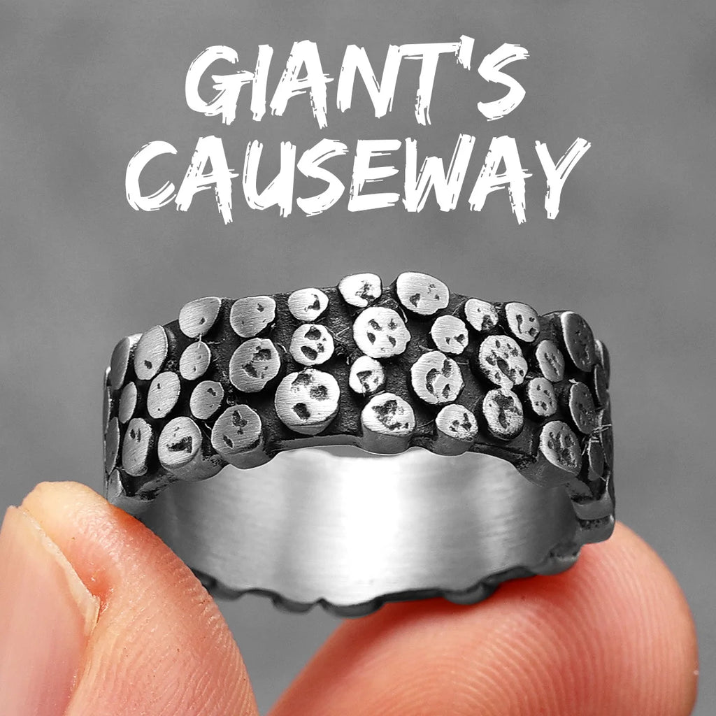Geometry Texture Ring — Stainless Steel