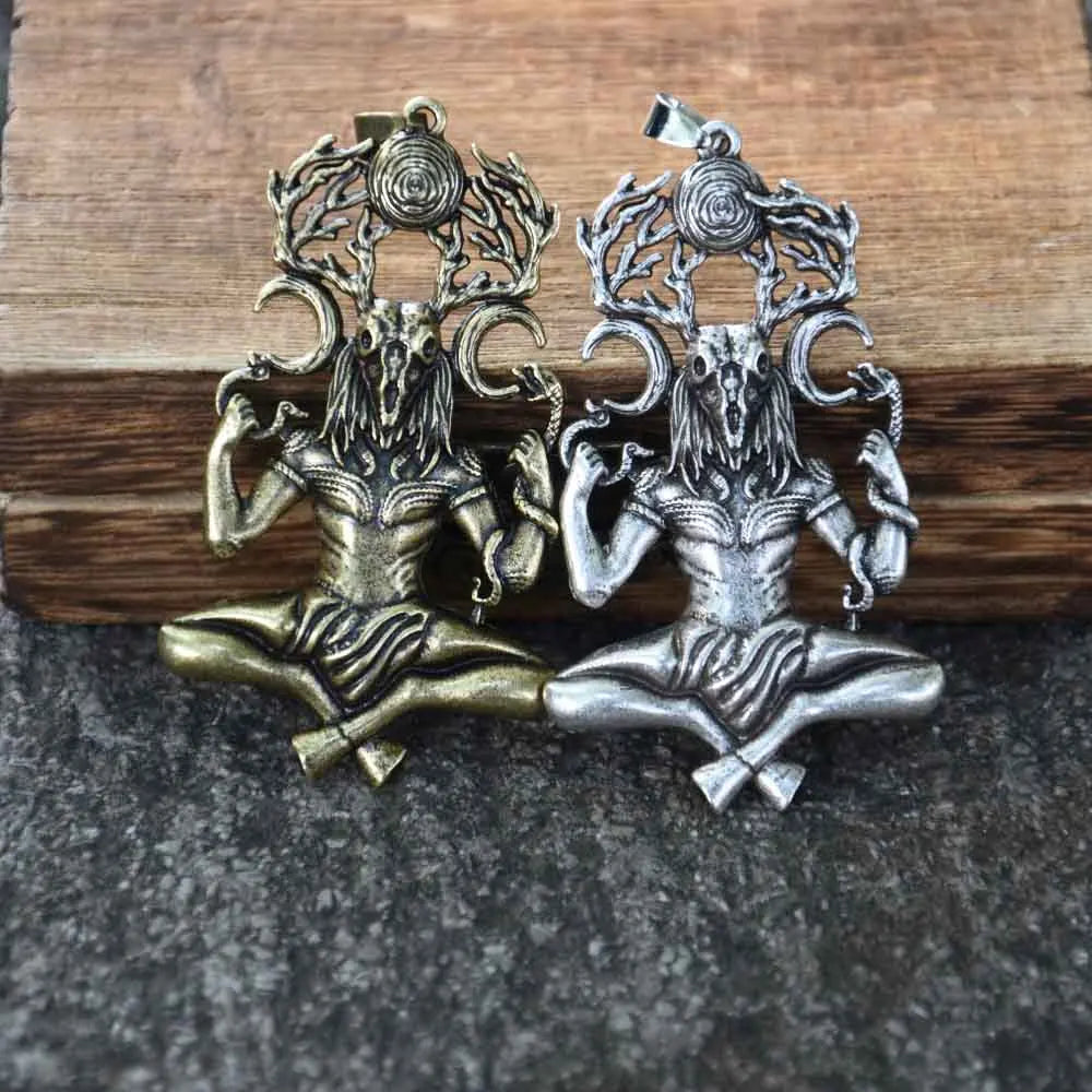 Cernunnos Horned God Pendant Necklace