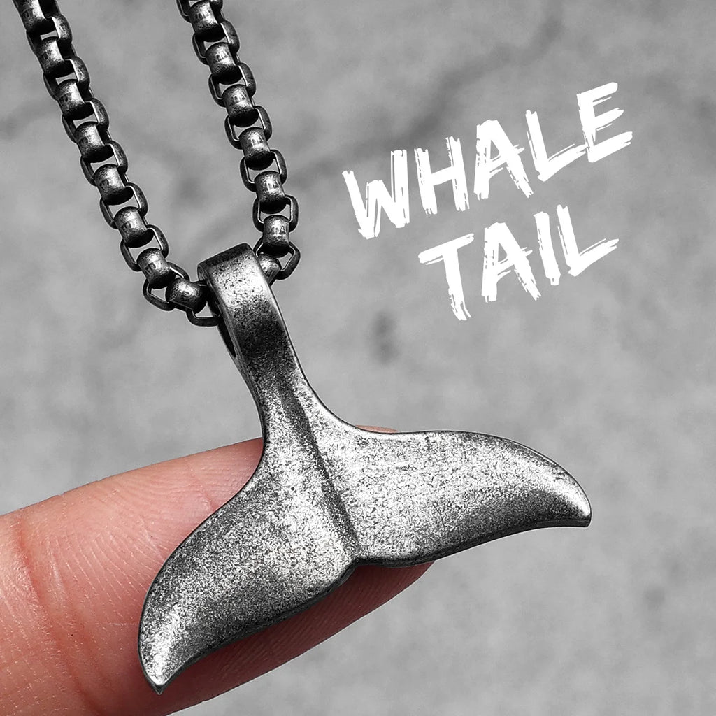Whale Stainless Steel Pendant Necklace