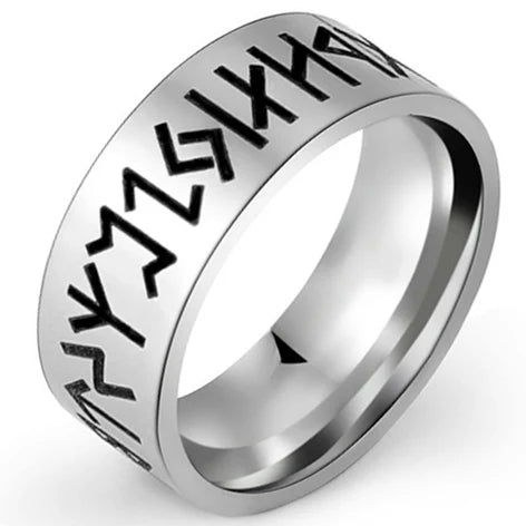 Vintage 316L Stainless Steel Ring for Men And Women Never Fade Power Lucky Mantra Ring