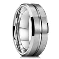 Fashion 8mm Silver Color Stainless Steel Rings For Men Women Never Fade Wedding Engagement Men Rings Party Jewelry Accessories