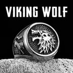 Viking Wolf Ring — Stainless Steel