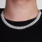 Moissanite Men Necklace Luxury Bling Pendant Perfect For Wedding Anniversary Birthday Gift