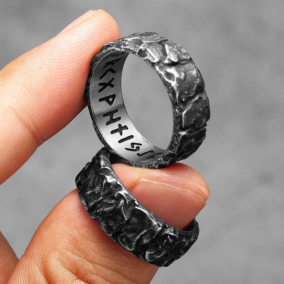 Viking Rune Ring — Stainless Steel