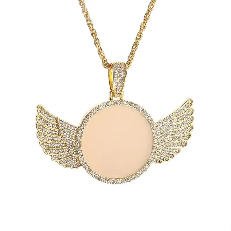 Shiny Ice Crystal Zircon Christian Cross Pendant Men and Women Hip Hop Trend Jewelry Catholic Amulet Necklace