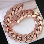 Rose Gold Cuban Chain Necklace 30/40MM Heavy