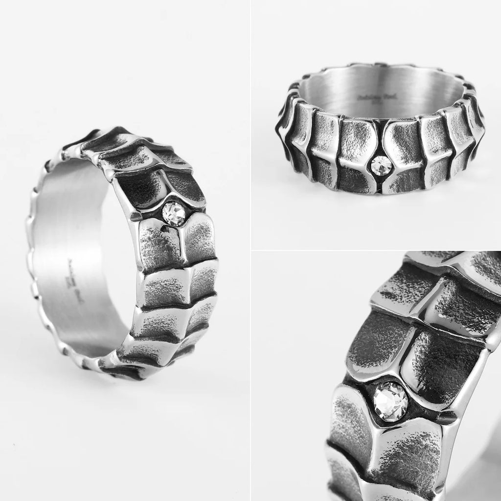 Dragon Spine Ring — Stainless Steel