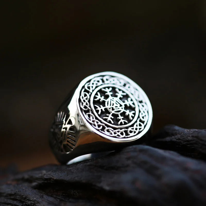 Fashion Viking Rune Pattern Bear claw Celtic knot Ring Stainless Steel Mens Punk Jewelry BR8-739