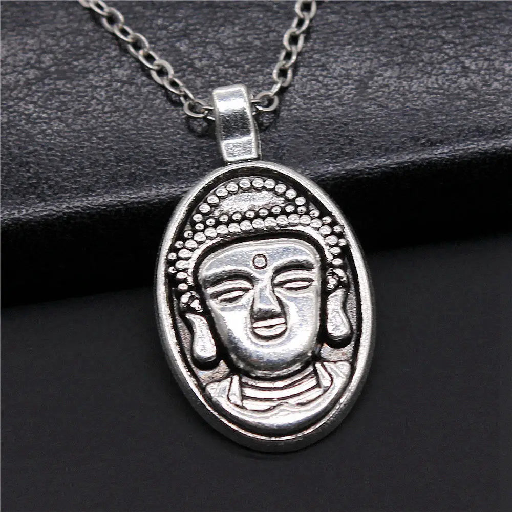 Vintage Chief Pharaoh Necklace On The Neck 43Cm Chain Girl Jewellery Beach Art Supplies