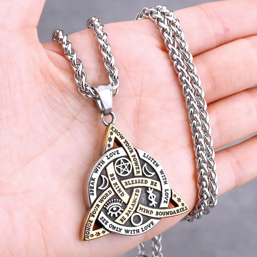Nordic Vikings Tree of Life Odin Necklace Various Men Celtic Amulet Pendant Stainless Steel Vintage Charm Punk Jewelry