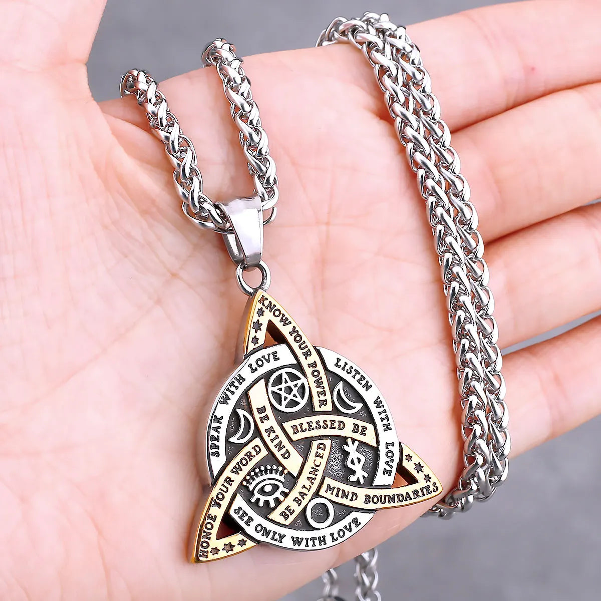 Nordic Vikings Tree of Life Odin Necklace Various Men Celtic Amulet Pendant Stainless Steel Vintage Charm Punk Jewelry