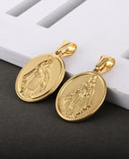 Virgin Mary Stainless Steel Pendant Necklace