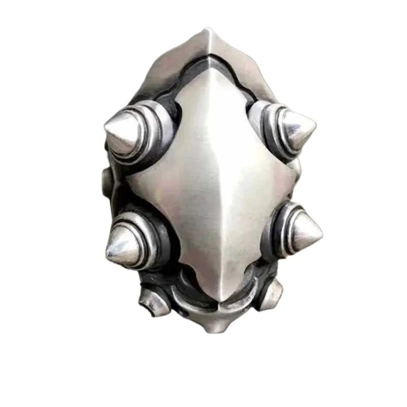 Creative hip-hop punk style adjustable mens rings avant-garde trend silver 925 classic geometric ring party jewelry gift