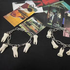 Gothic Teeth Charm Bracelet for Women & Men — Chain Link