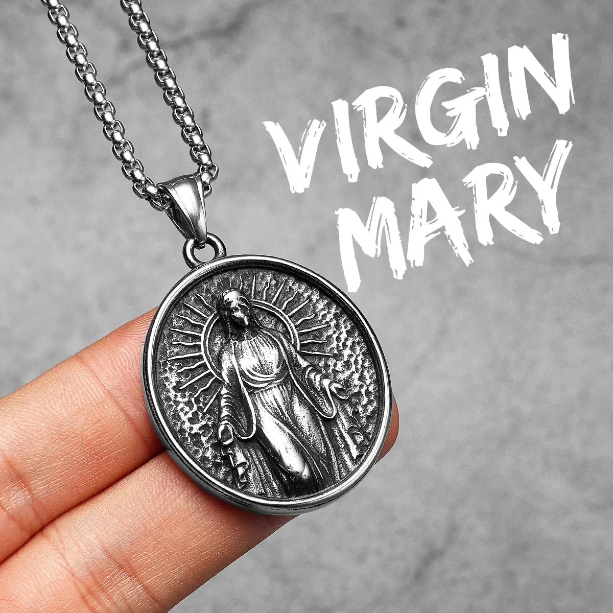 St. Francis Cross Pendant — Stainless Steel