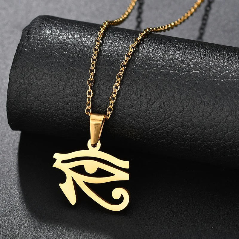 Eye of Horus Pendant Necklace — Zinc Alloy
