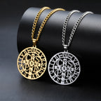 Sipuris St. Benedict's Cross Hollow Pendant Necklace For Women Men Michael Medal Charm Amulet Religious Jewelry