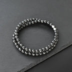 Hematite Obsidian Triple Protection Necklace — Zinc Alloy, 6mm