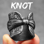 Geometry Texture Ring — Stainless Steel
