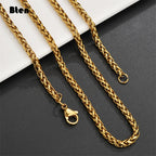 BTEN Never Fade Stainless Steel Men Necklace Chain High Quality Link Chain Necklaces Wholesale