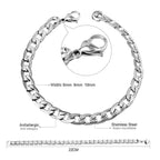 LUXUKISSKIDS Fashion 3MM Zirconia Tennis Braclets Gothic Men/Woman's Bracelet 4 Claw AAA White Black Shiny Stone Steel