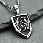 Trendy Charms Archangel Pendant for Men Women 316L Stainless Steel St Michael Necklace for Men Catholic Amulet Jewelry Gift