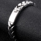 High Polished Stainless Steel Bracelet for Man 11MM Link Chain Men's Wrist Hand Jewelry Engraved Birthday Gifts for
