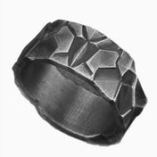 Thai Silver Niche Cutting Face Ring — Adjustable