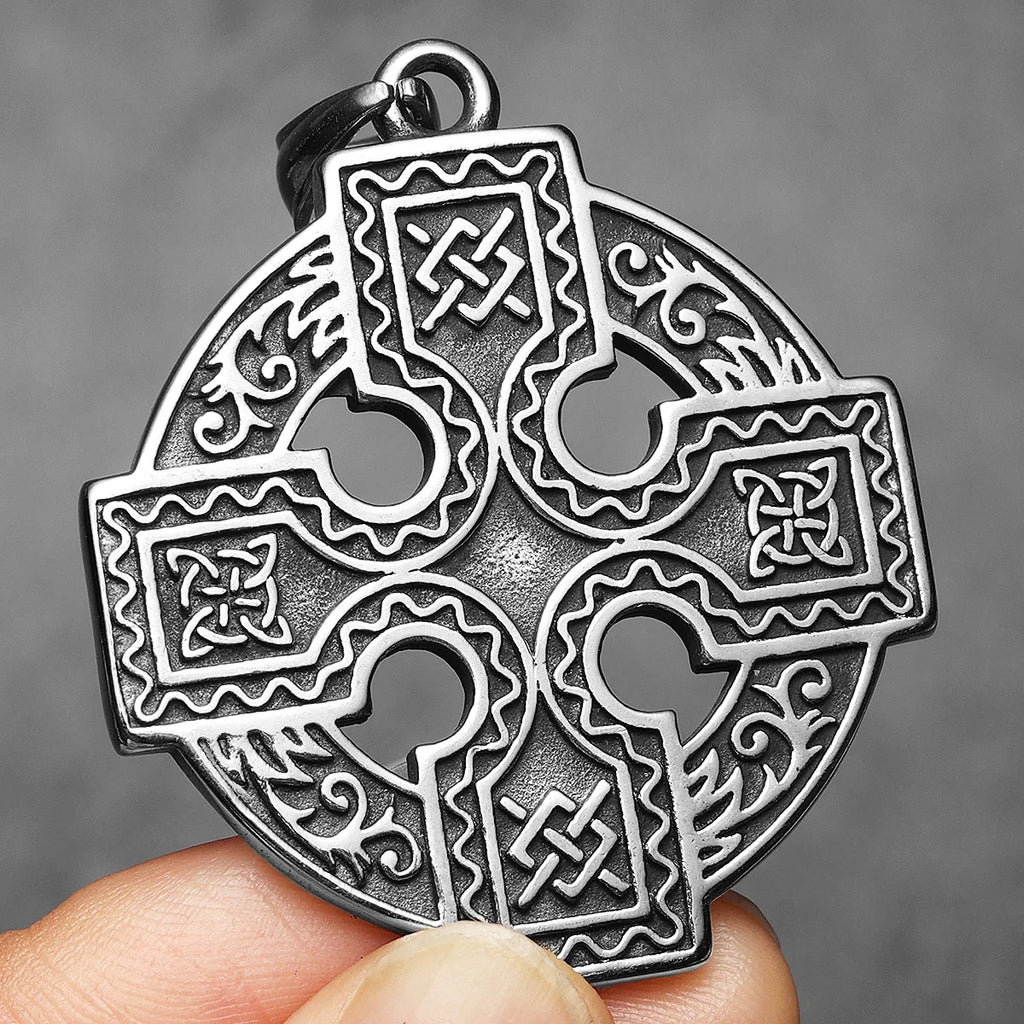 Viking Celtic Stainless Steel Pendant Necklace