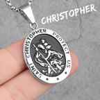 St. Christopher Pendant — Stainless Steel