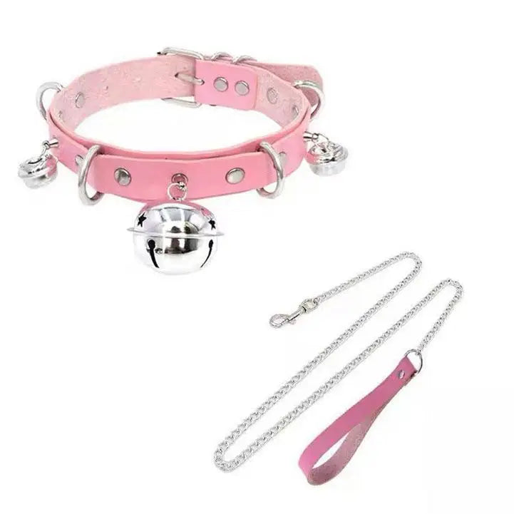 European Style Male Bell Collar Adjustable Sexy Neck Ring Sports Student Owner Necklace Fun Dog Chain Couple Sm Accessories