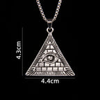 Pyramid Steel Pendant European American Versatile