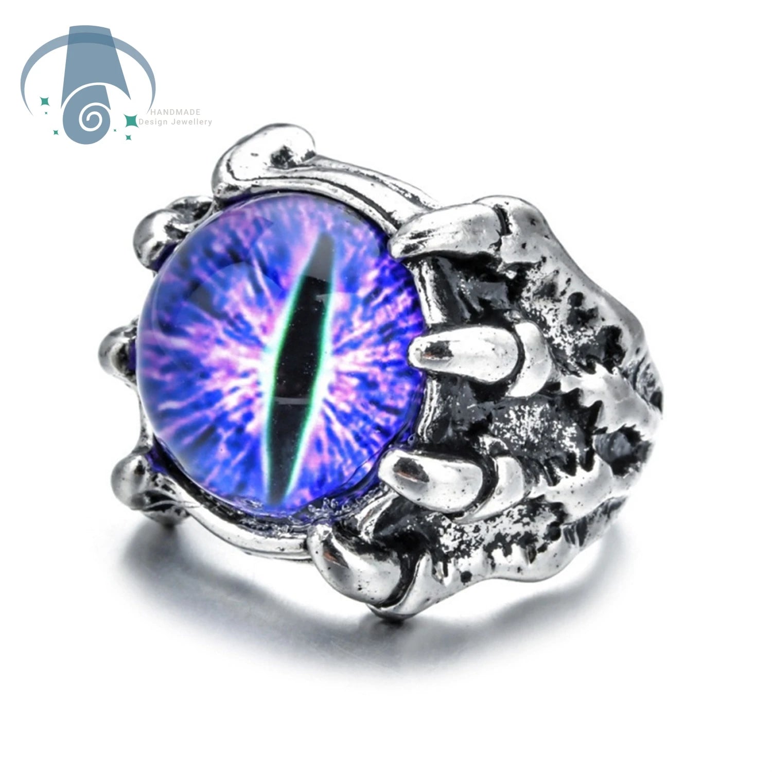 Dragon Claw Ring Eagle Talon Adjustable Opening Ring Punk Gothic Eye Jewelry For Men Women Unisex Vintage Style Hand